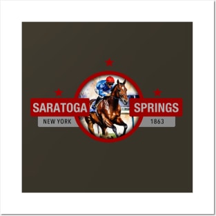 Saratoga Springs Horse Racing Track Posters and Art